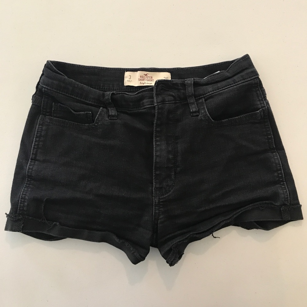 High rise jean shorts